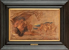 Thomas Willeboirts Bosschaert (1614–1654), Putti, Pan and Satyr, Oil Sketch