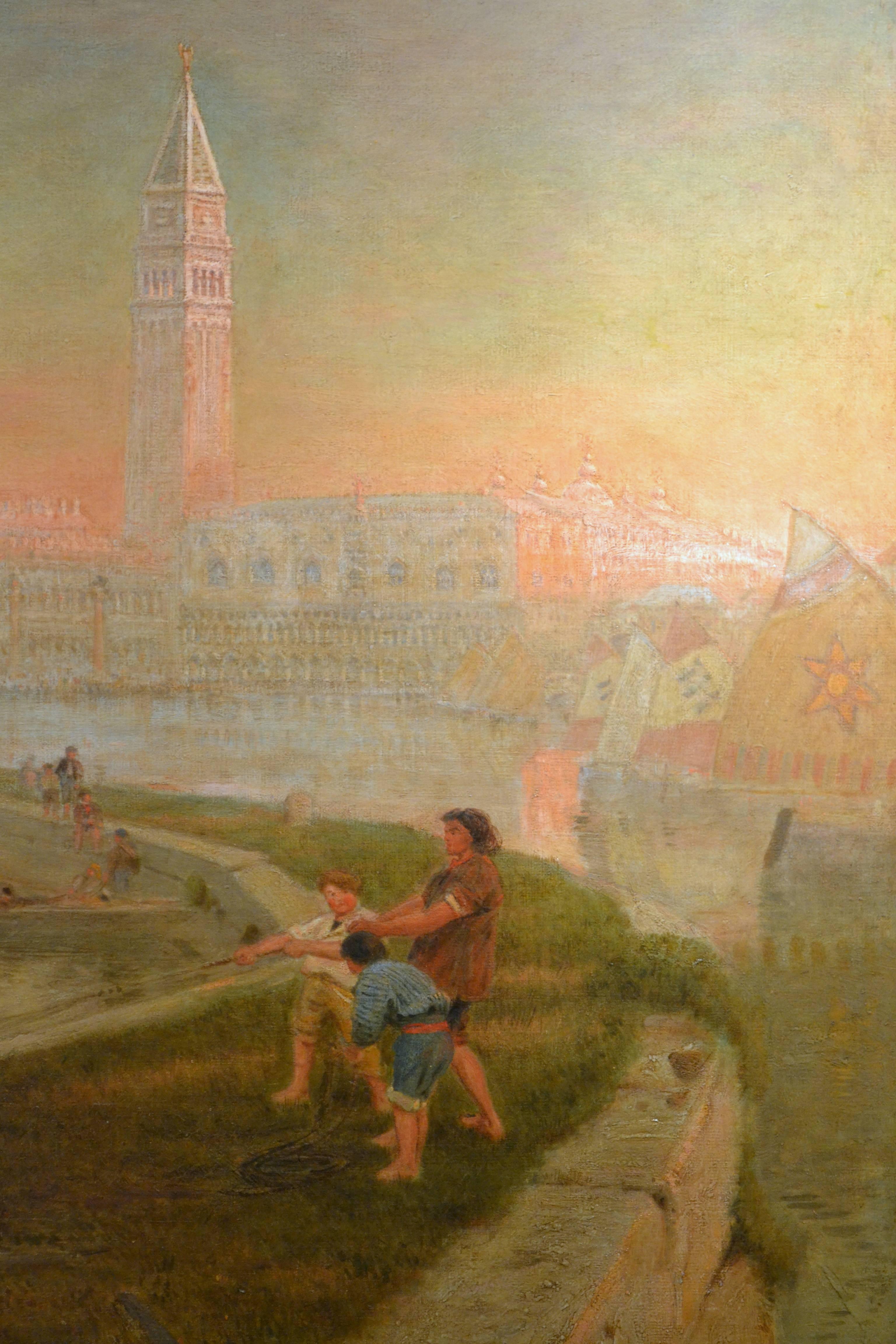 Venice - Midsummer Sunset - Academic Painting by Albert Goodwin