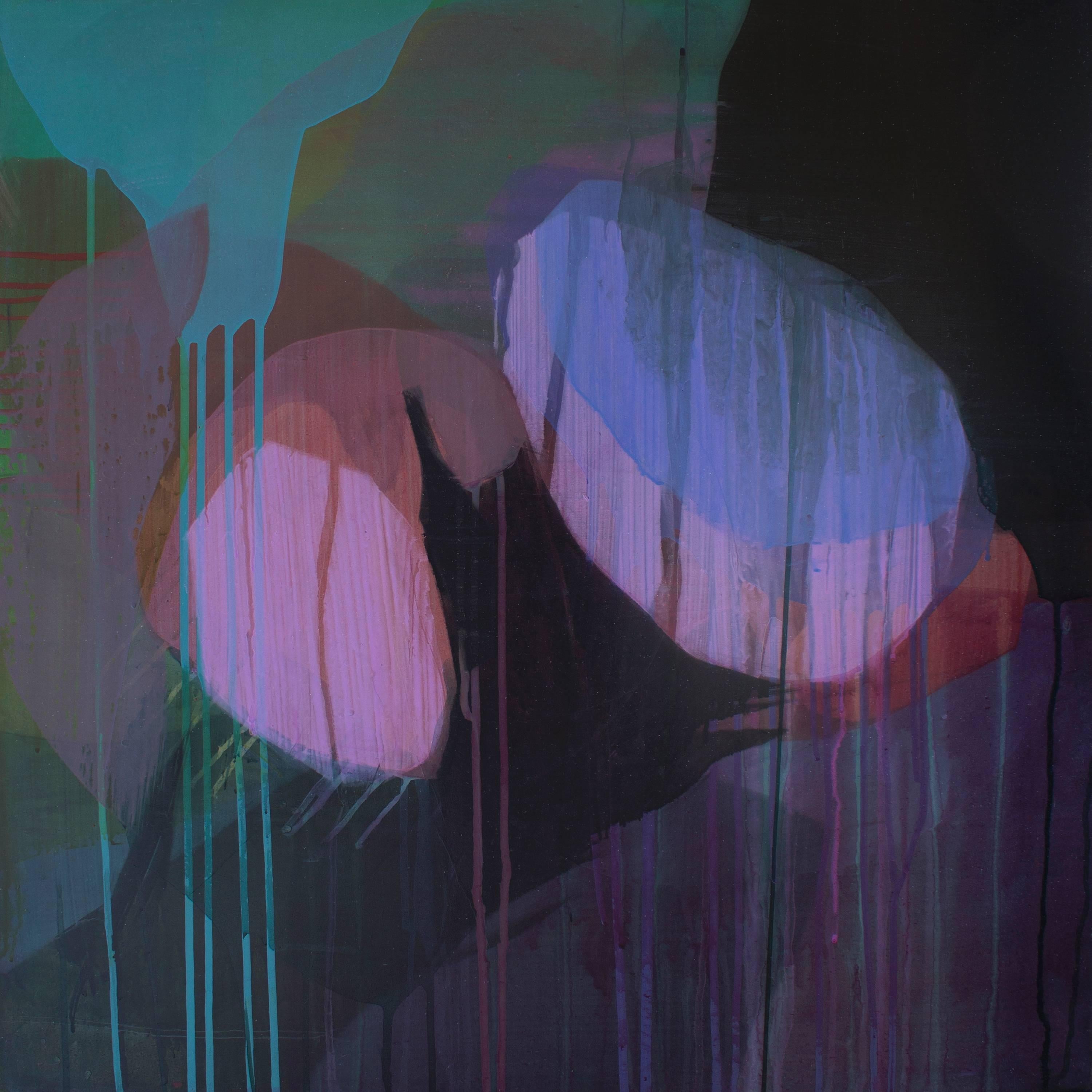 Katherine Sandoz Abstract Painting - Thistle