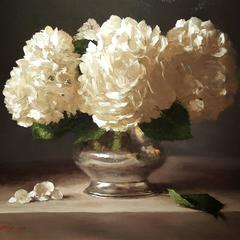 Hydrangeas in Pewter
