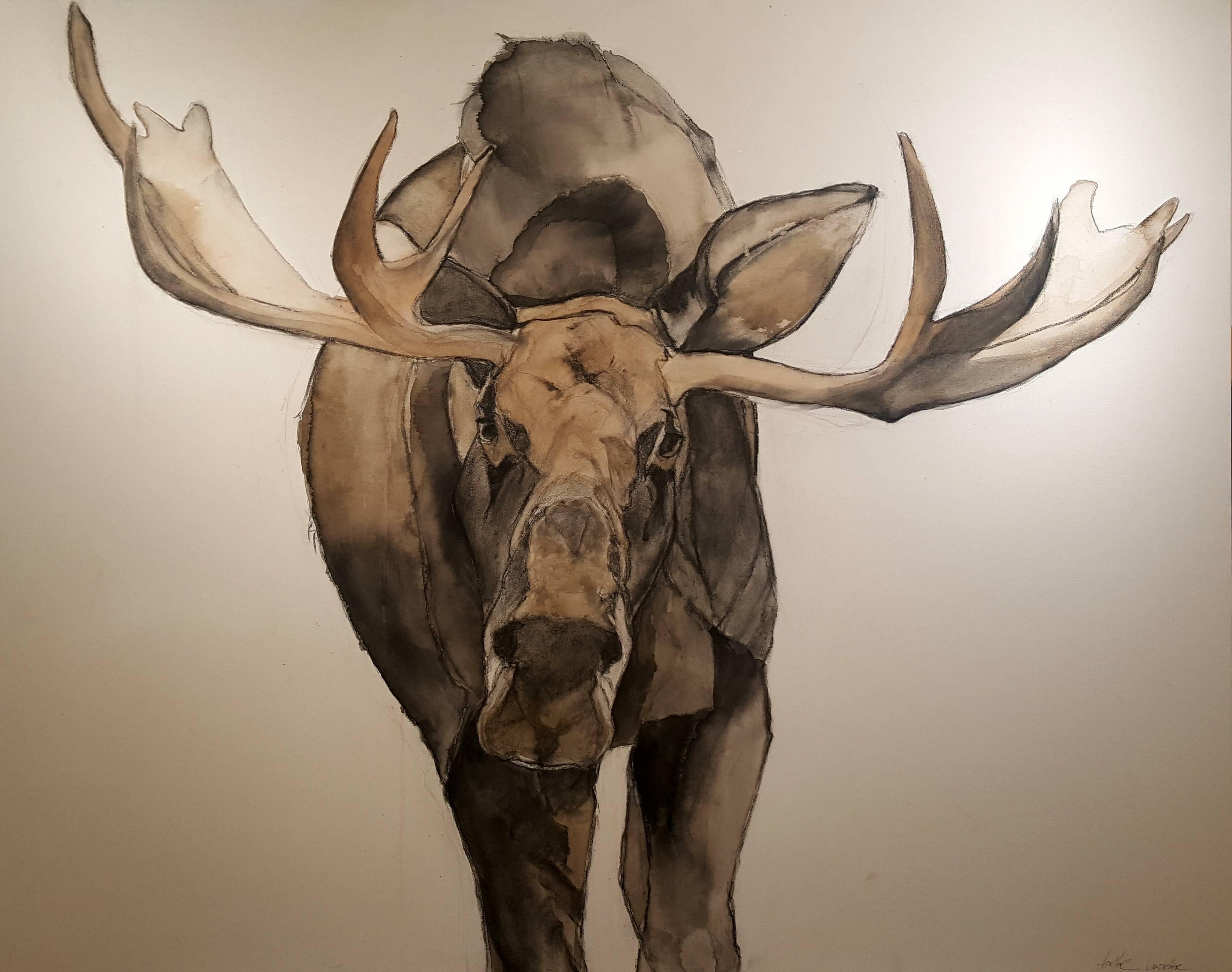 Heather Lancaster Animal Art - Bull Moose