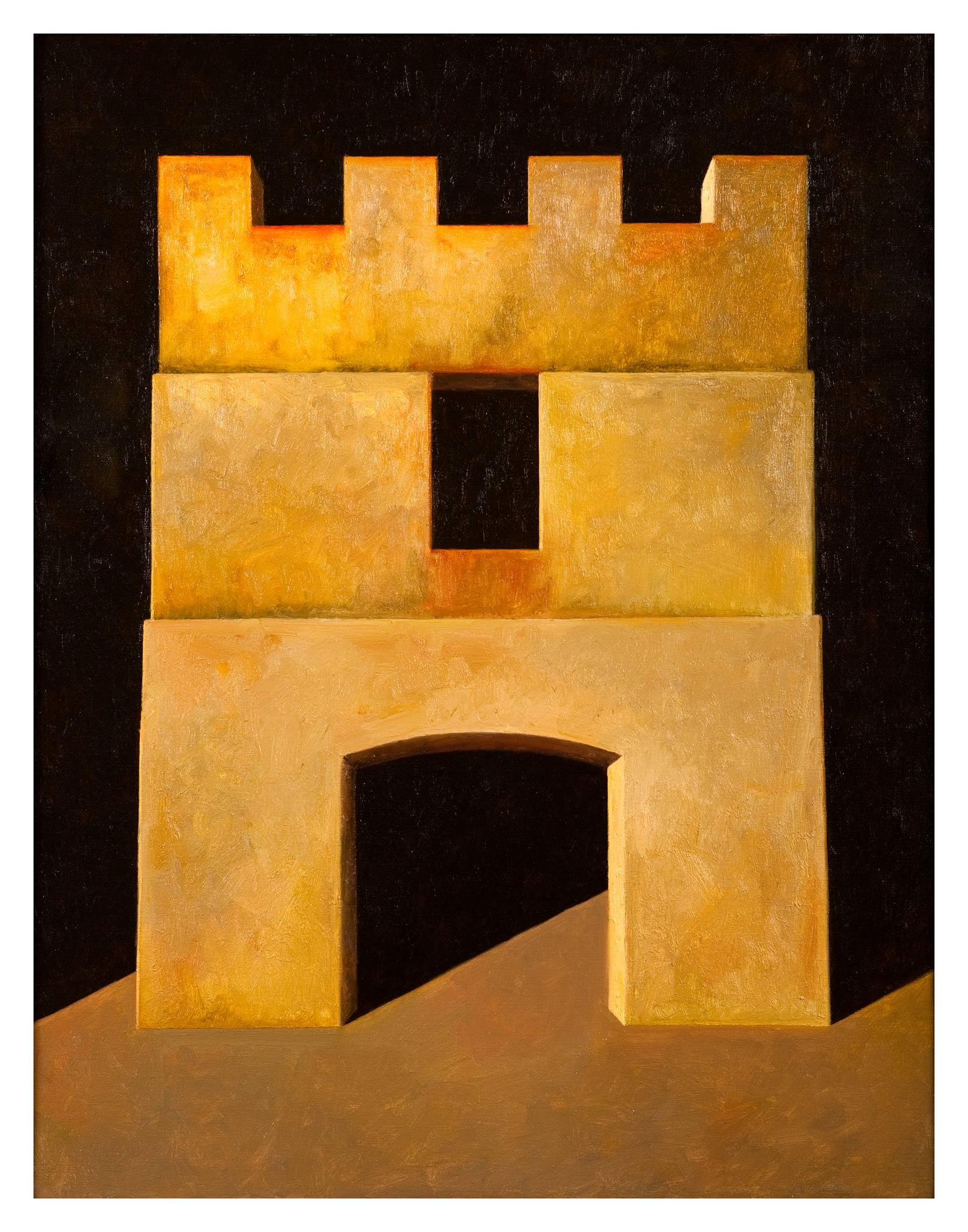 Edward Rice Abstract Painting - Fortress II