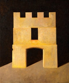 "Fortress" - Contemporary Realism - Architectural Painting - de Chirico 