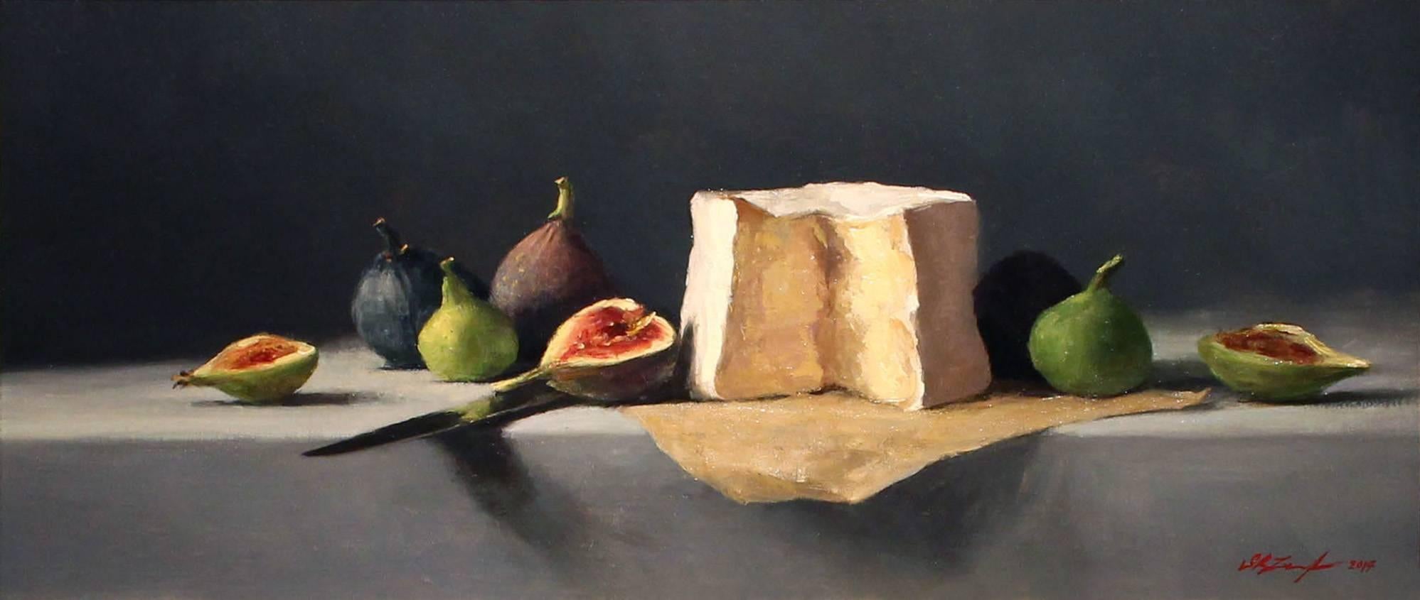 Sarah Lamb Still-Life Painting - L’Explorateur and Figs