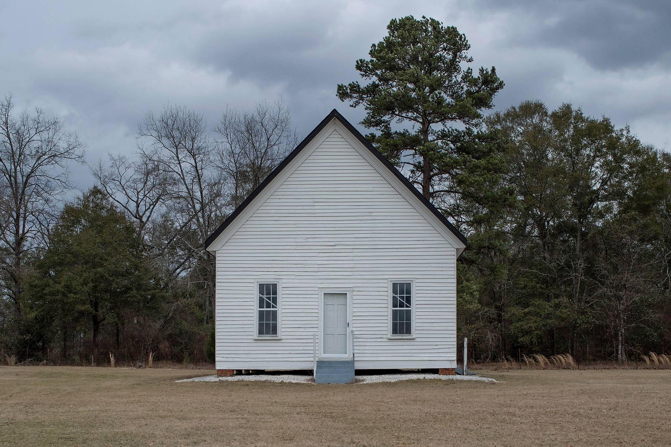 Jerry Siegel Landscape Photograph - "Wesley Chapel, Pike County, AL" - Southern Photography - Christenberry