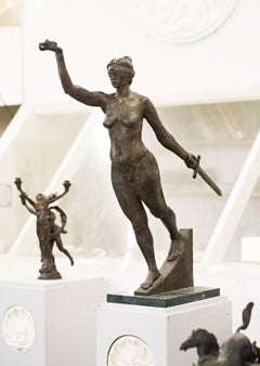 "Justice" - Contemporary Bronze Figurative Sculpture - Bernini