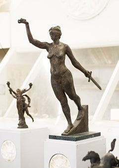 "Justice" - Sculpture figurative contemporaine en bronze - Bernini