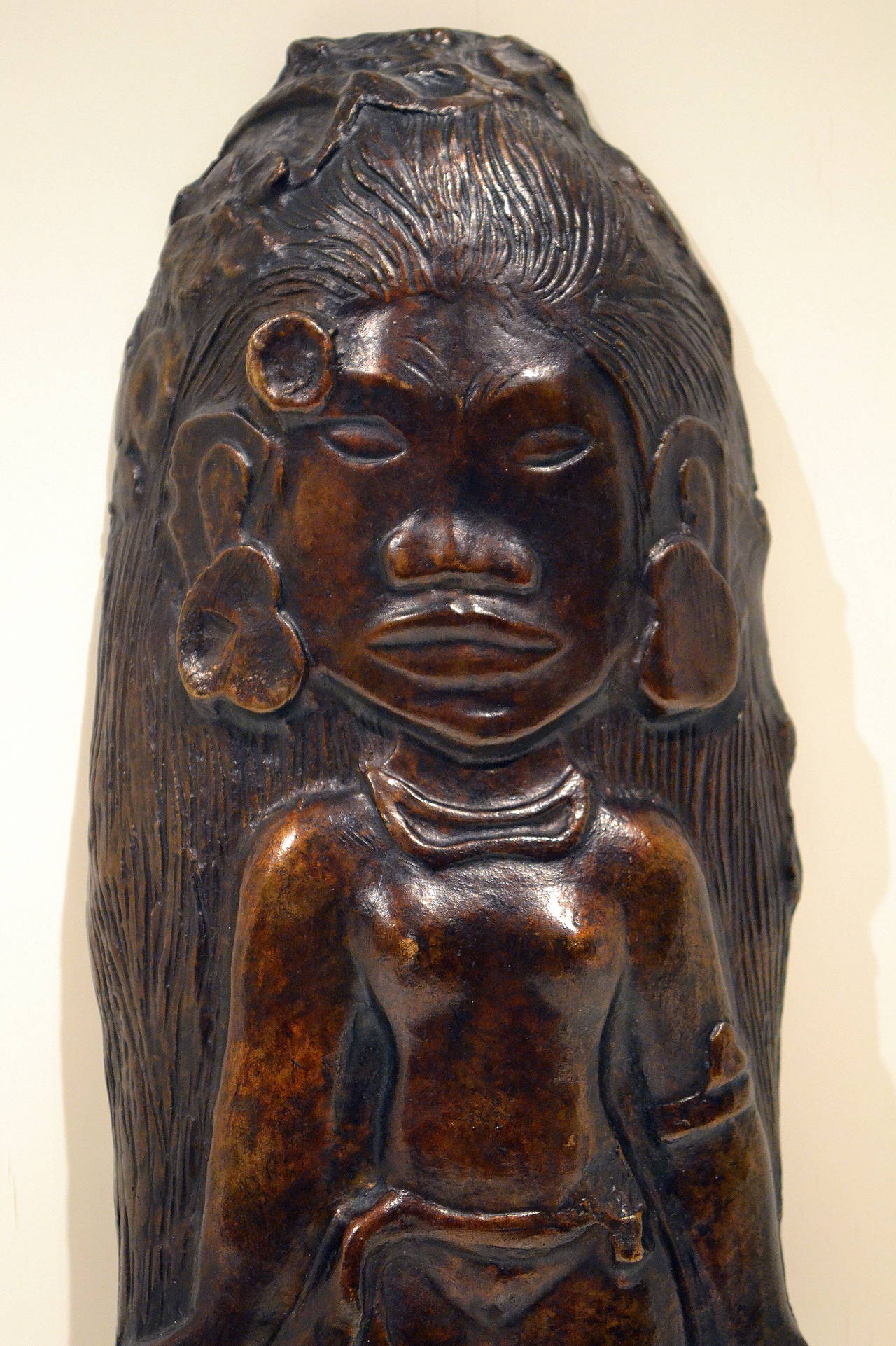 La Hina - Sculpture by Paul Gauguin
