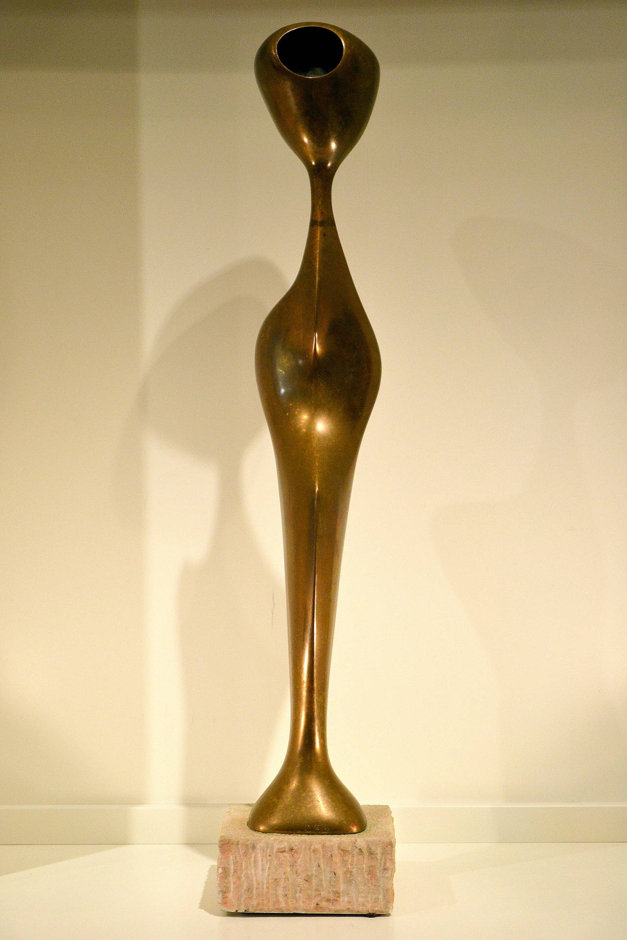 Untitled (brass, 1970) - Abstract Sculpture by Joel Perlman