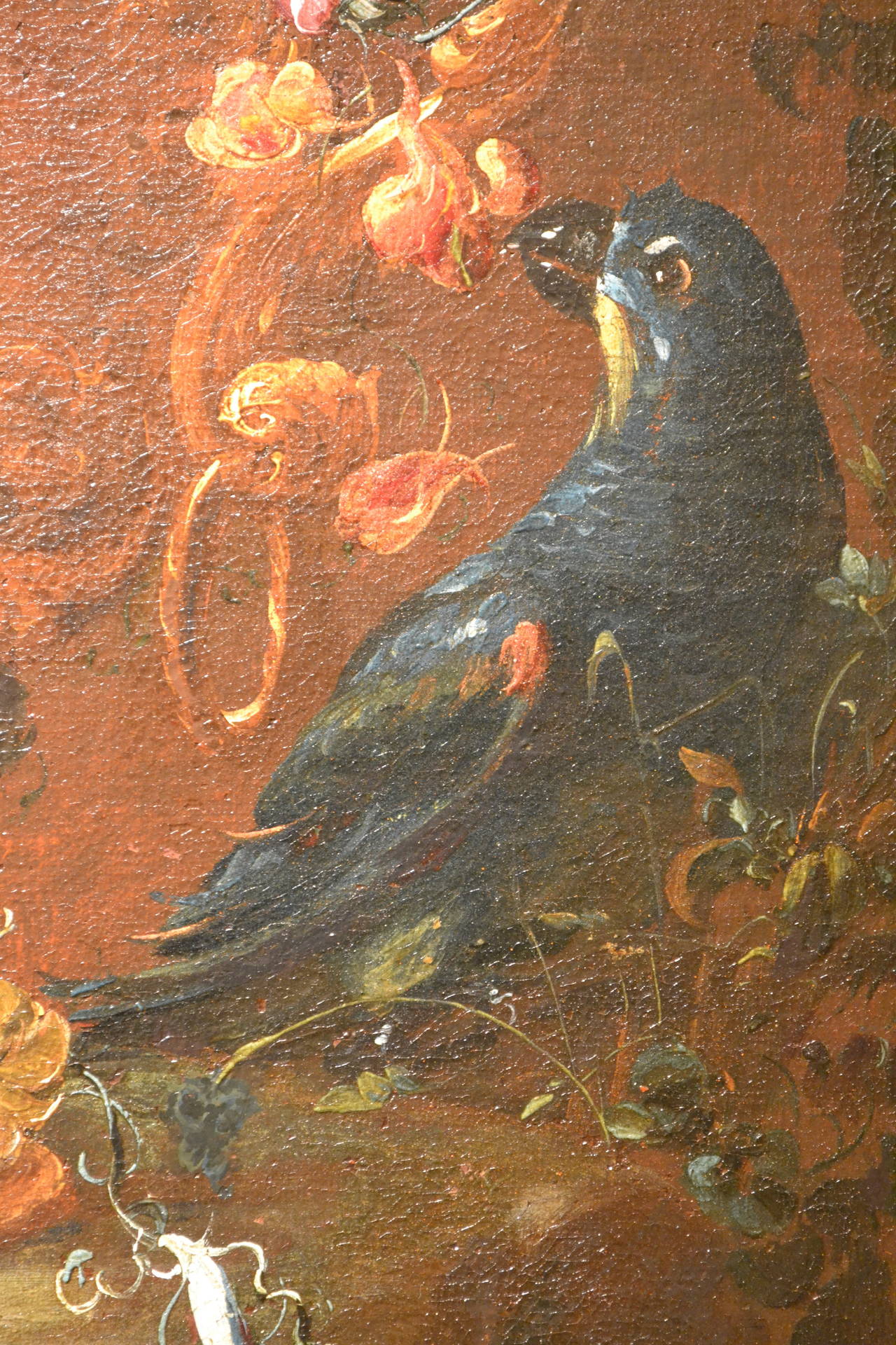 Still Life With Parrot - Academic Painting by Unknown