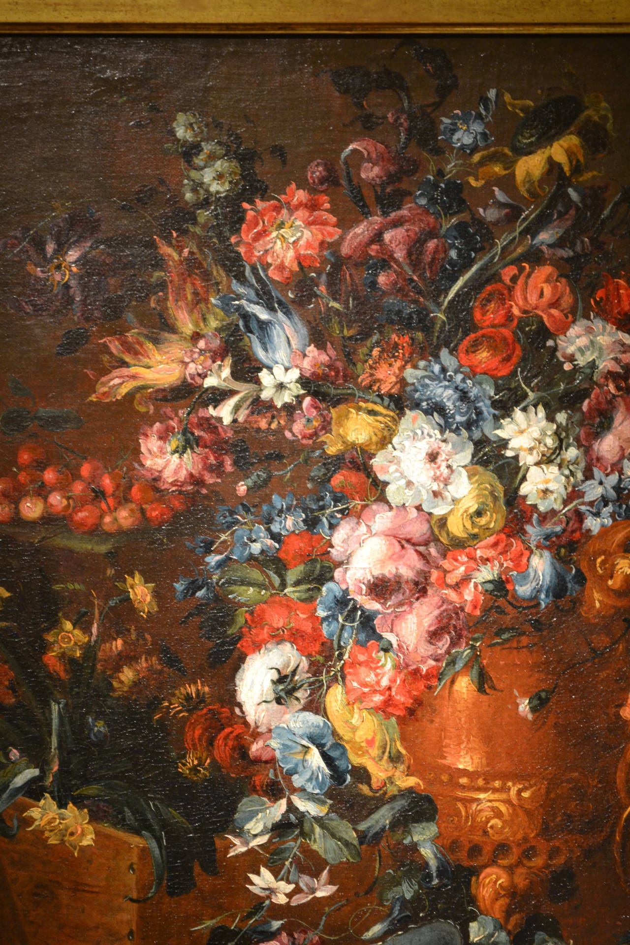Bartolomeo Bimbi (1648–1723) was a Florentine painter of still lifes, spurred by his patrons including Cosimo III, Grand Duke of Tuscany to paint large canvases of flora and fauna for the Medici Villa dell'Ambrogiana and della Topaia, now conserved