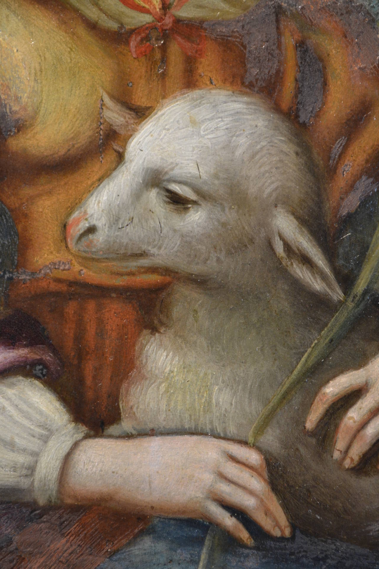 of rome saint depicted in art with a lamb