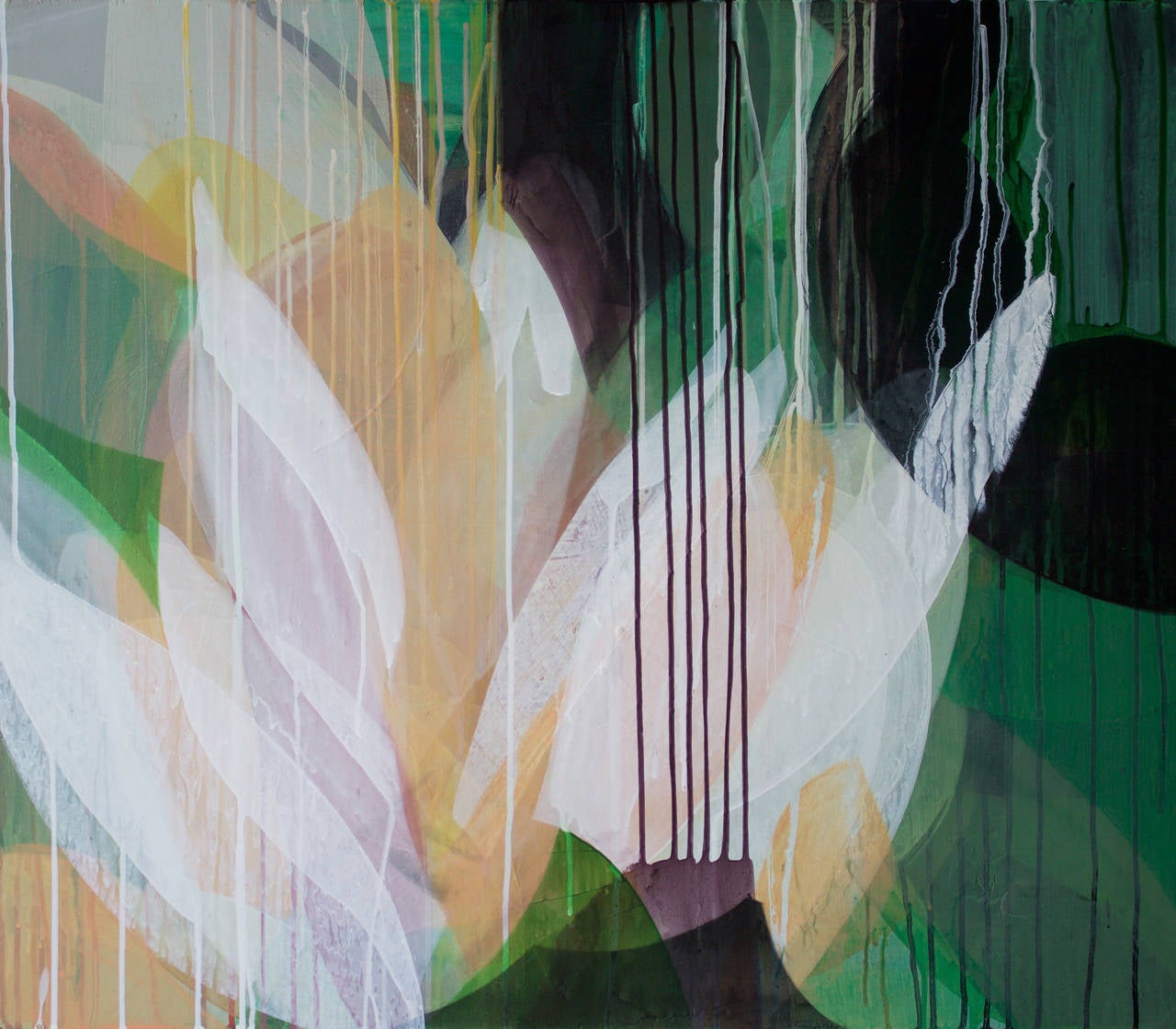 Katherine Sandoz Abstract Painting - Polar Peony
