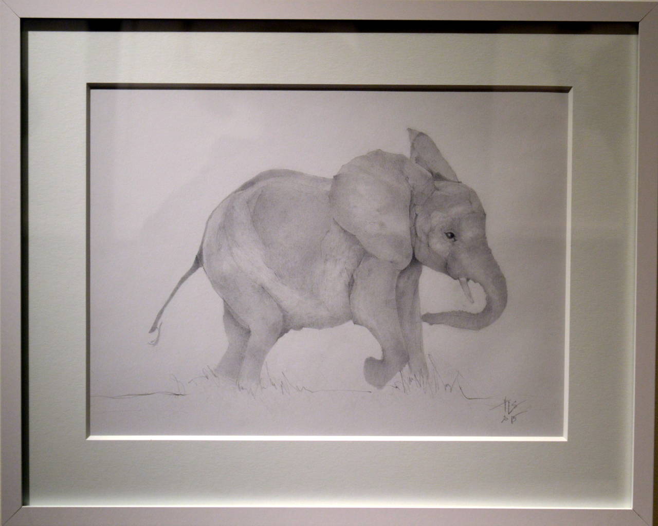 Baby Elephant - Art by Heather Lancaster