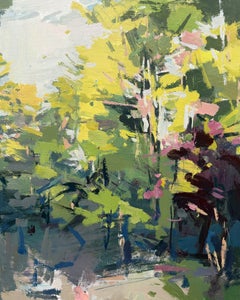 'Camellia' - abstract landscape - painterly - contemporary impressionism