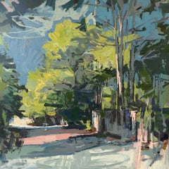 « Fence » - paysage abstrait - style pictural - impressionnisme contemporain