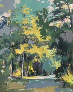 'Tall' - abstract landscape - painterly - contemporary impressionism