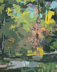 'Two Ways' - abstract landscape - painterly - contemporary impressionism