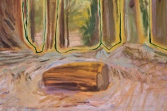 "Legna da ardere" - paesaggio, impressionista, schizzo, alberi, foresta