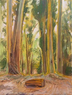 "Legna da ardere" - paesaggio, impressionista, schizzo, alberi, foresta