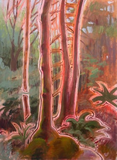 "Foresta pluviale di Hoh" - paesaggio, impressionistico, sagome, alberi, foresta