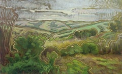 "Wildcat Canyon" - paesaggio, impressionista, sagoma, montagne, alberi
