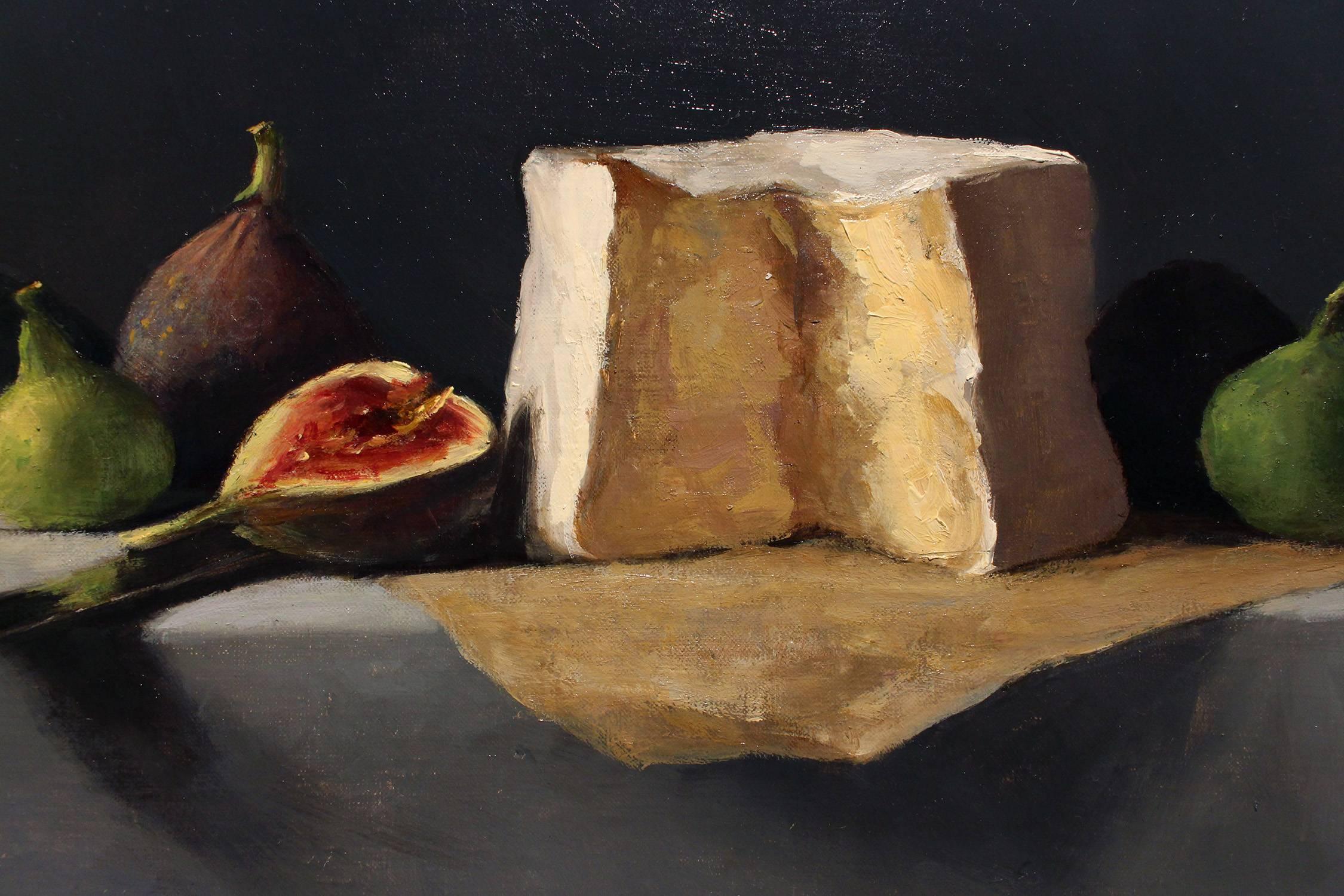 L’Explorateur and Figs - American Realist Painting by Sarah Lamb