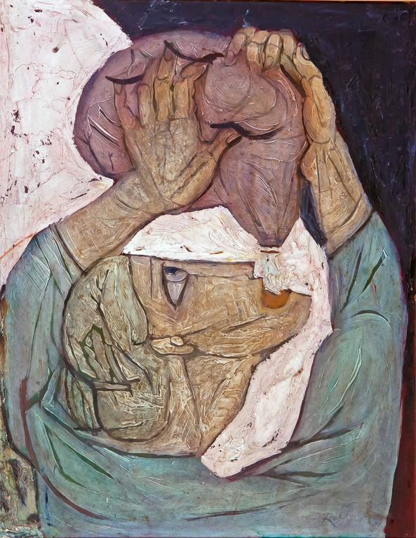 Roman Chatov Abstract Painting - The Thirst
