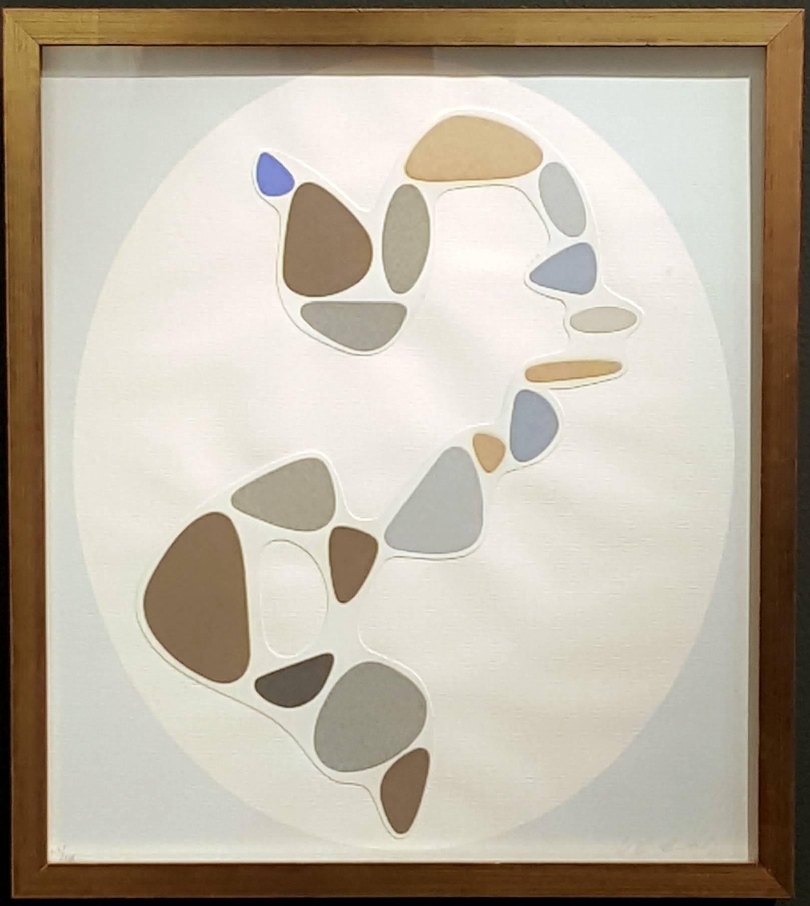 Untitled (Pebble Series) - Mixed Media Art by Victor Vasarely