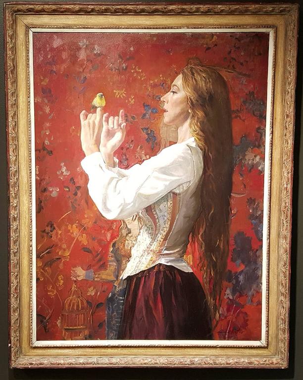 Marc Chatov - The Goldfinch, Painting at 1stdibs
