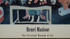 Framed "Henri Matisse The Cleveland Museum of Art" poster