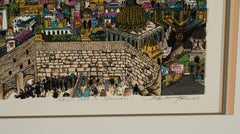 Charles Fazzino „Next Year in Jerusalem“ – 3D-Mischtechnik-Konstruktion, Siebdruck