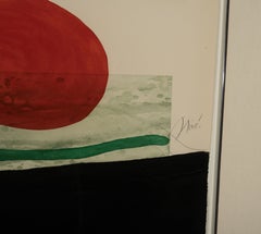Joan Miró "La Greve Noire" etching, aquatint and carborundum in colors on paper