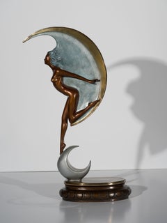 "La Luna (The Moon)" limited edition cast bronze sculpture by Angelo Basso