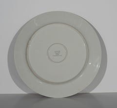 Assiette en porcelaine fine « Ondée » de la collection Erte 1990 UH 208, fabriquée par Sevenarts Limited