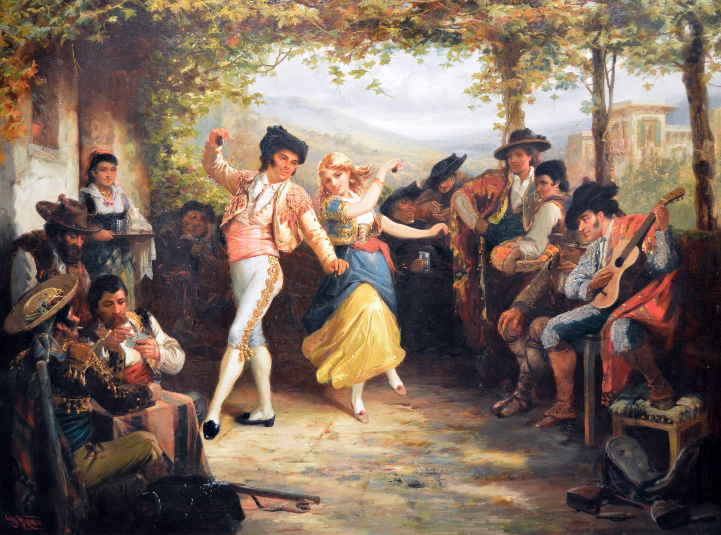 The Fandango, oil on canvas  - Painting by Robert Kemm