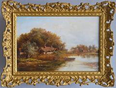 River Cottage, oil on canvas