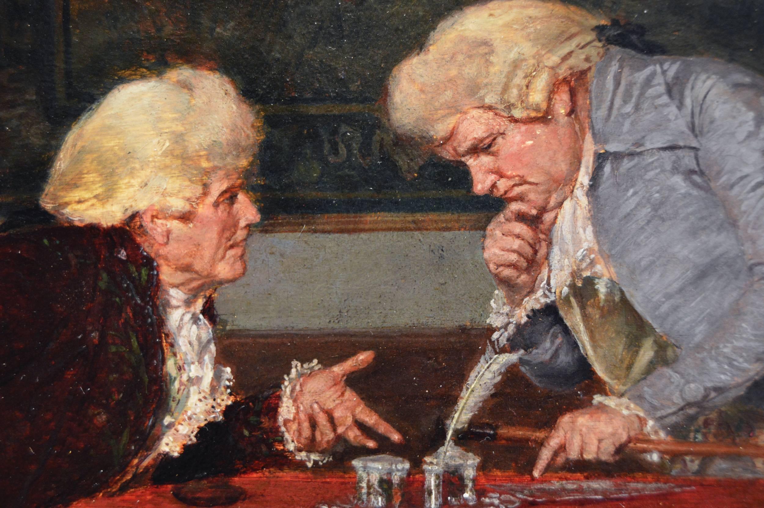 The Marriage Contract, Oil on panel 1