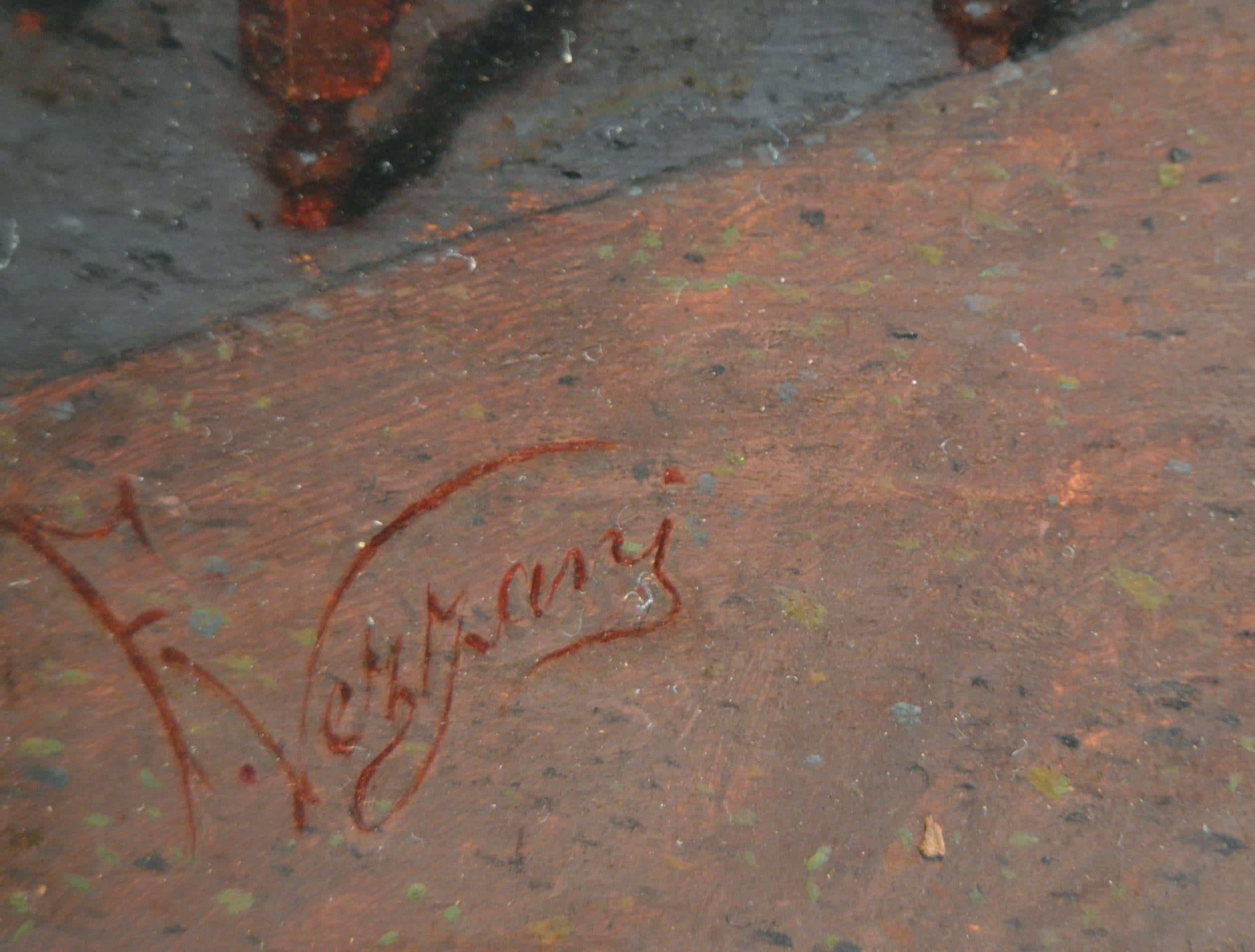 The Marriage Contract, Oil on panel 2