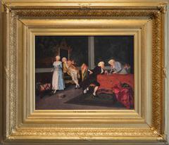 The Marriage Contract, Oil on panel