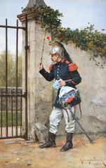 The Messenger, Oil on panel