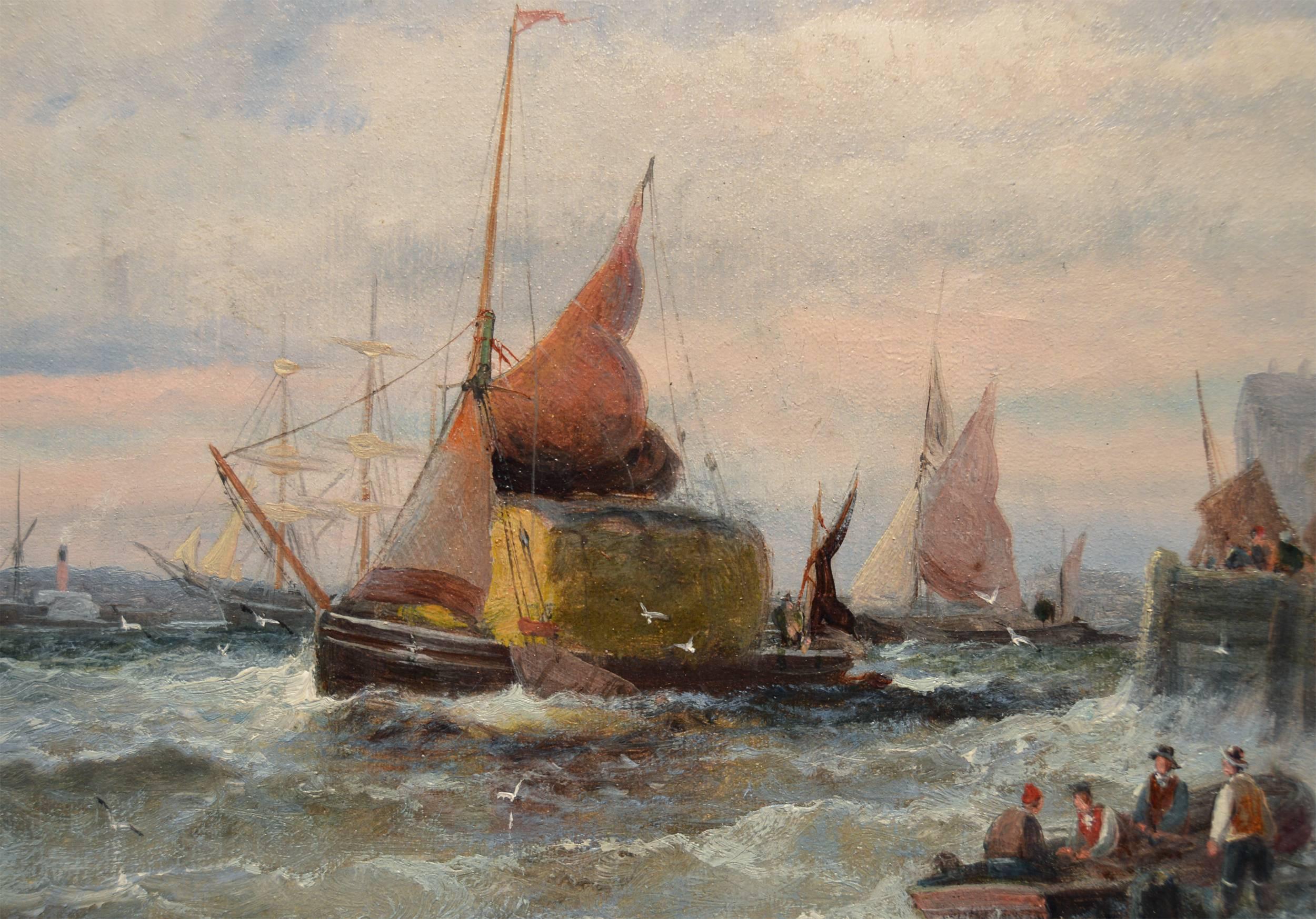 Fishing Boats, Boulogne; Hay Barges off the Thames 2