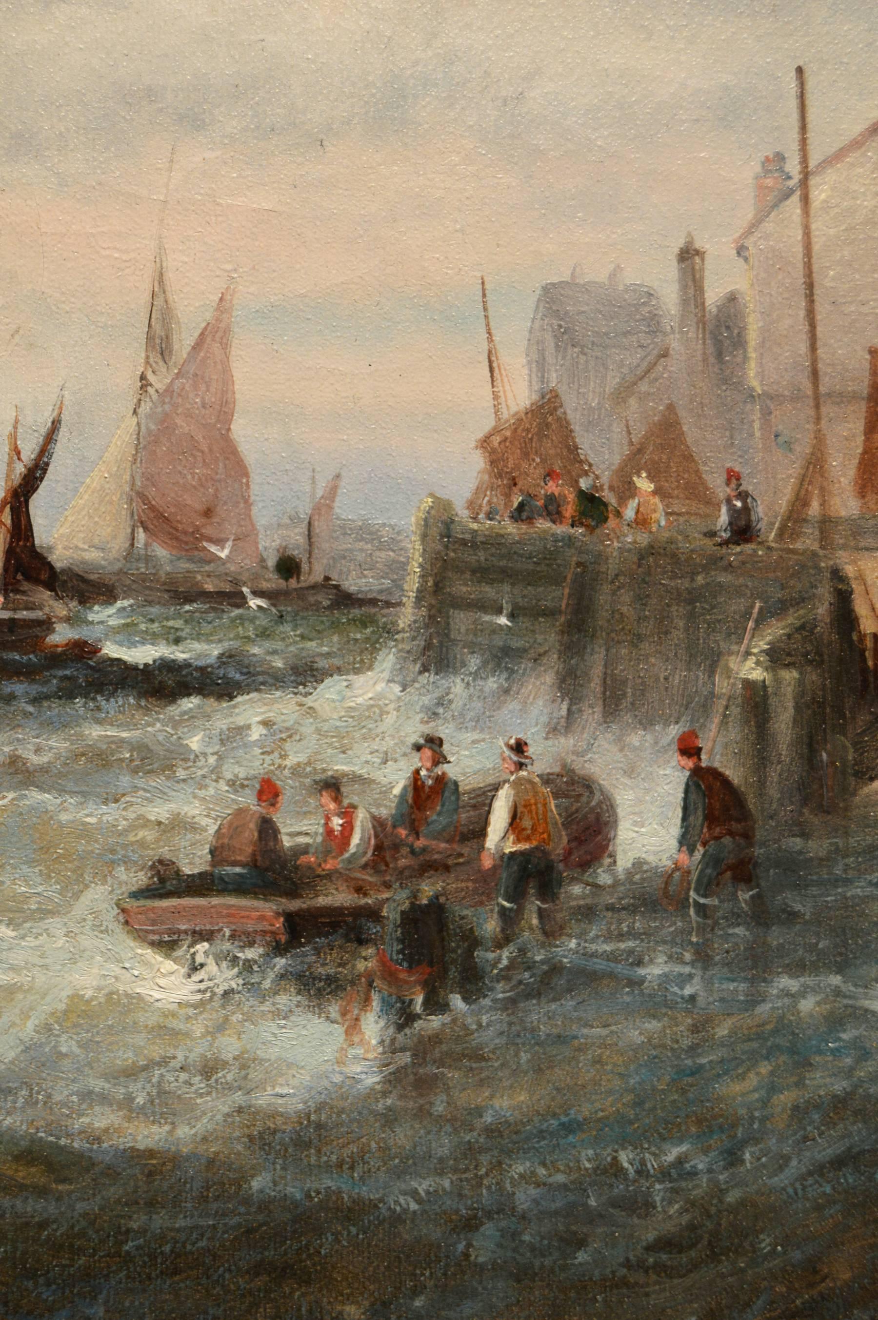 Fishing Boats, Boulogne; Hay Barges off the Thames 3