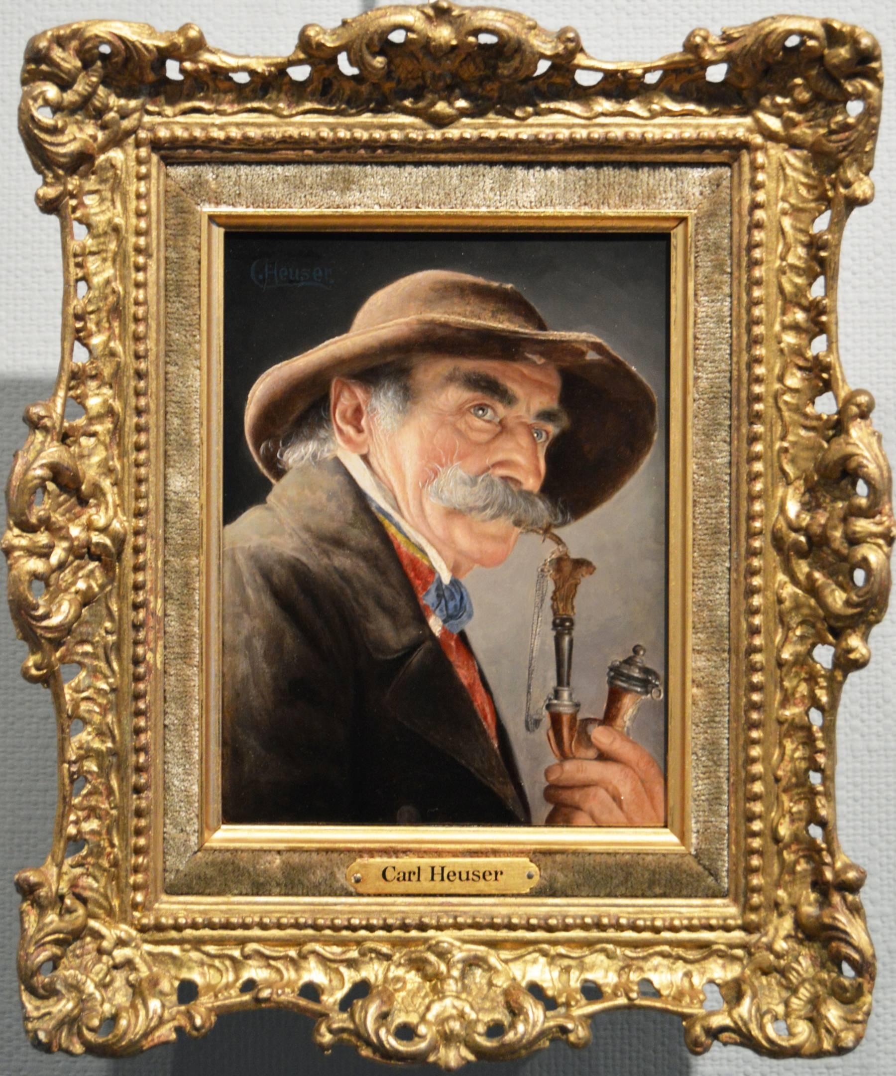 Carl Heuser Portrait Painting - An Old Bavarian Gentleman