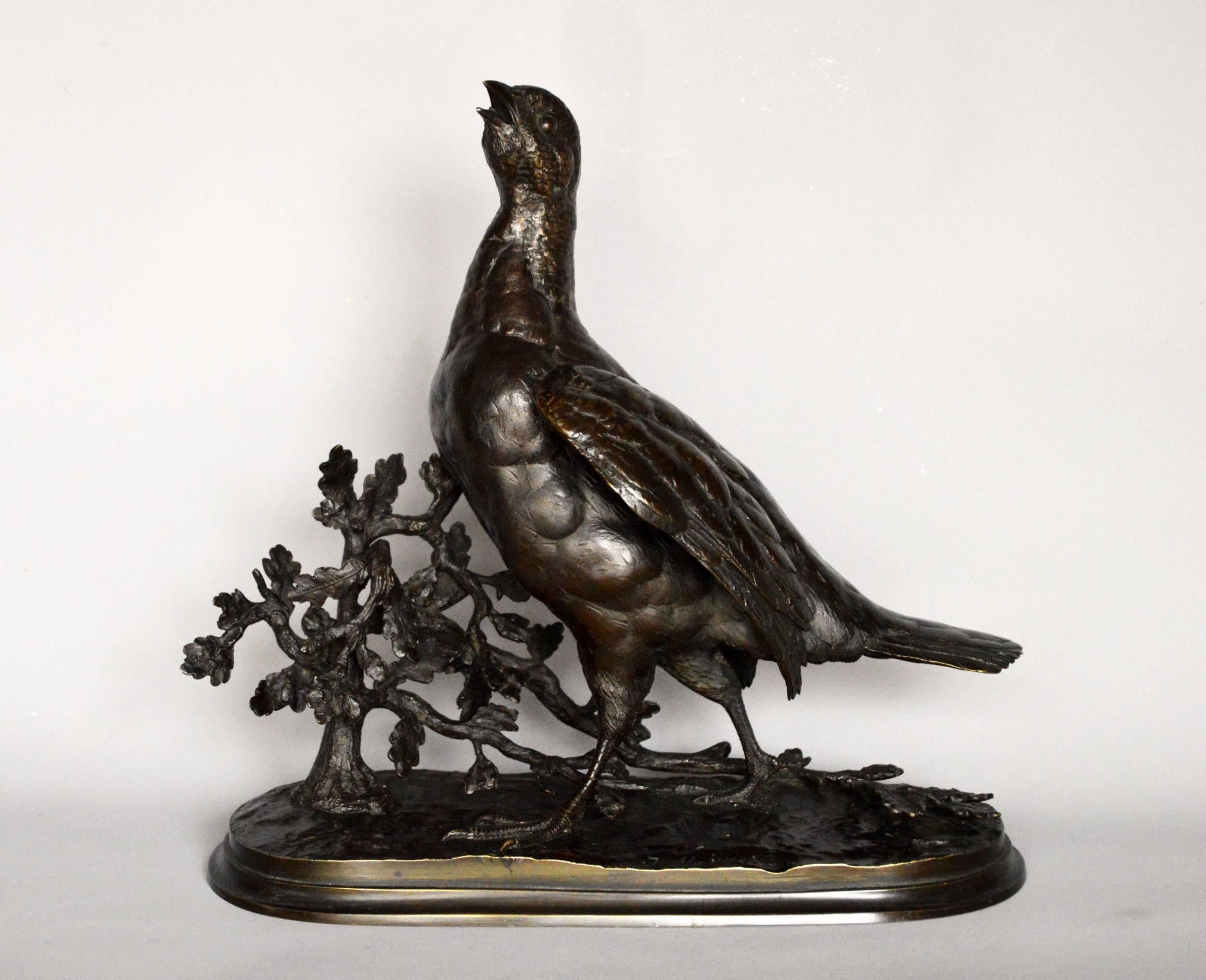 Jules Moigniez Figurative Sculpture - Pheasant
