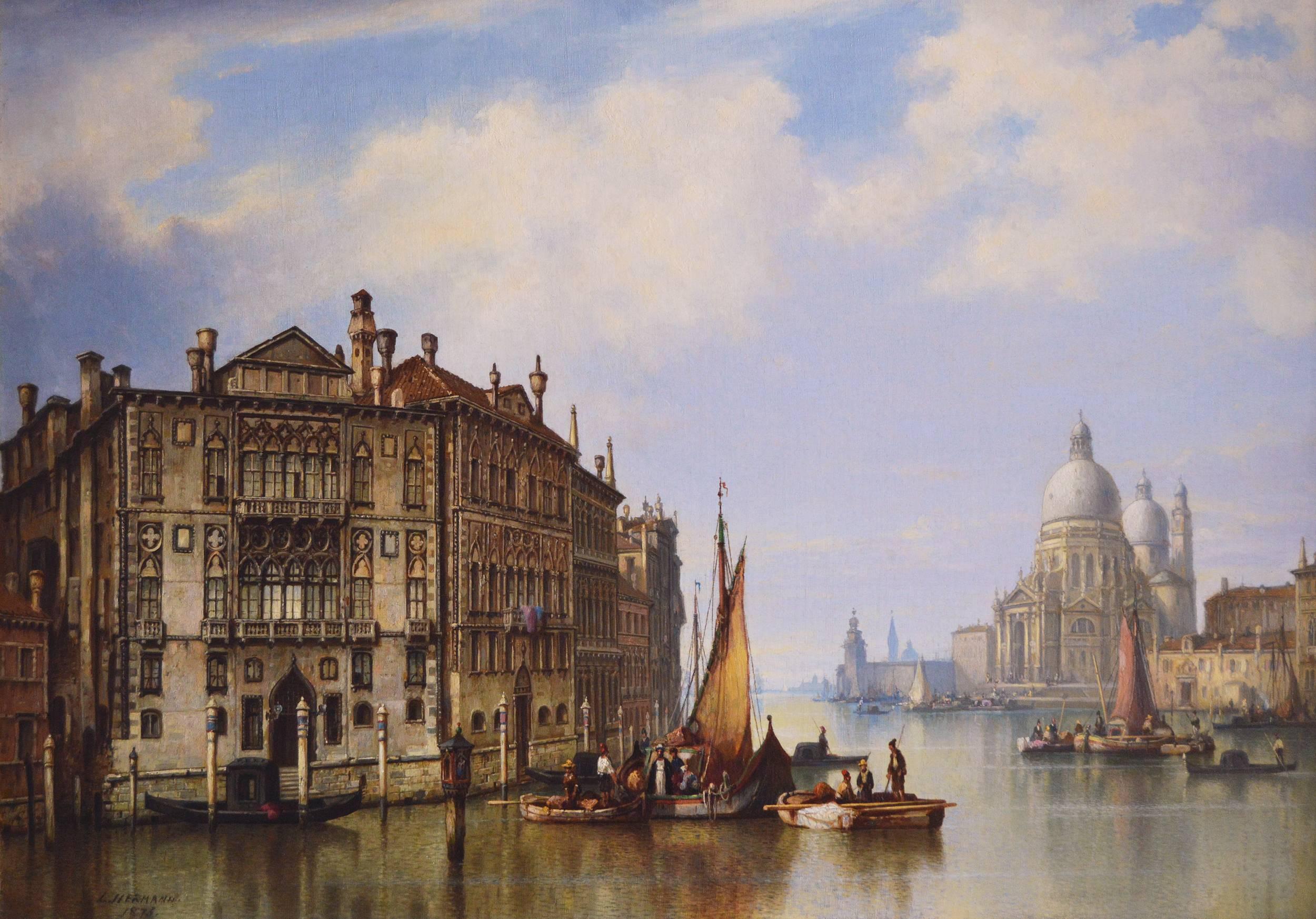 Venice - Painting by Ludwig Hermann