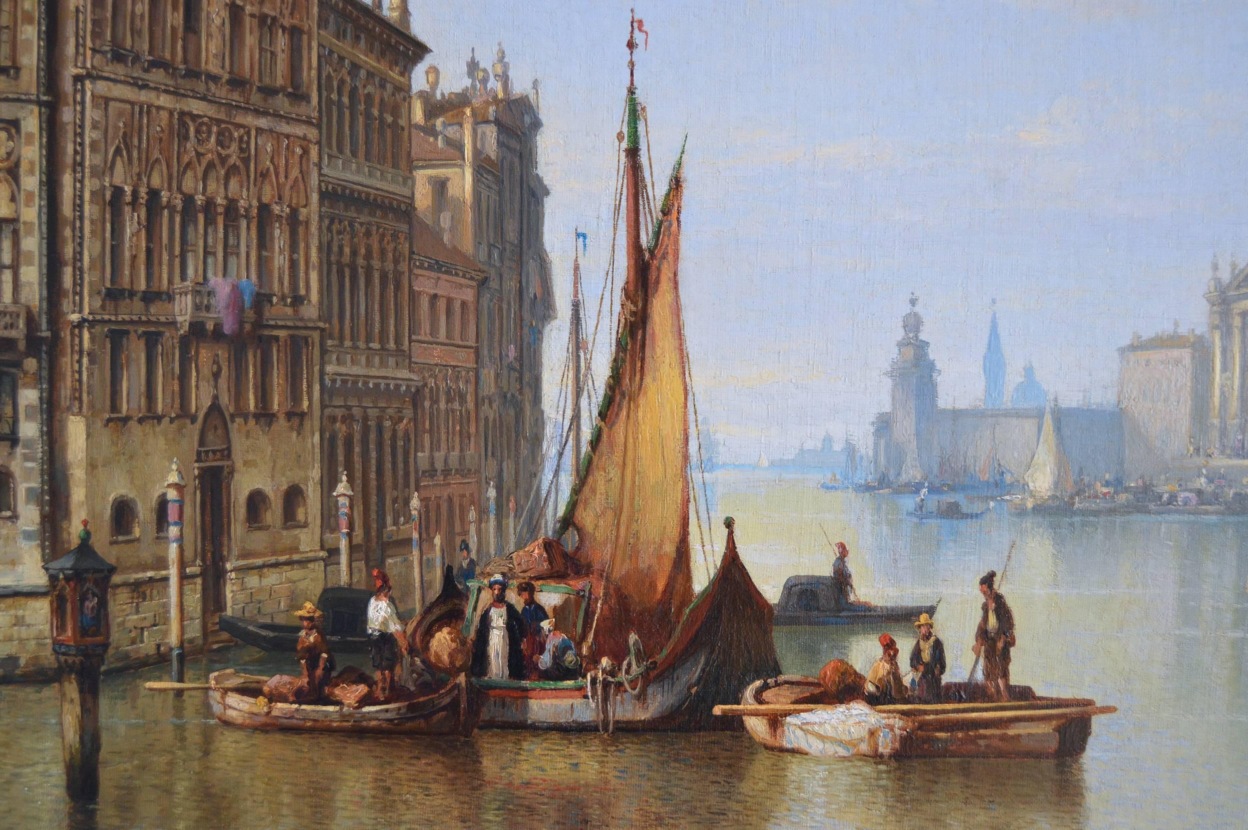Venice - Victorian Painting by Ludwig Hermann