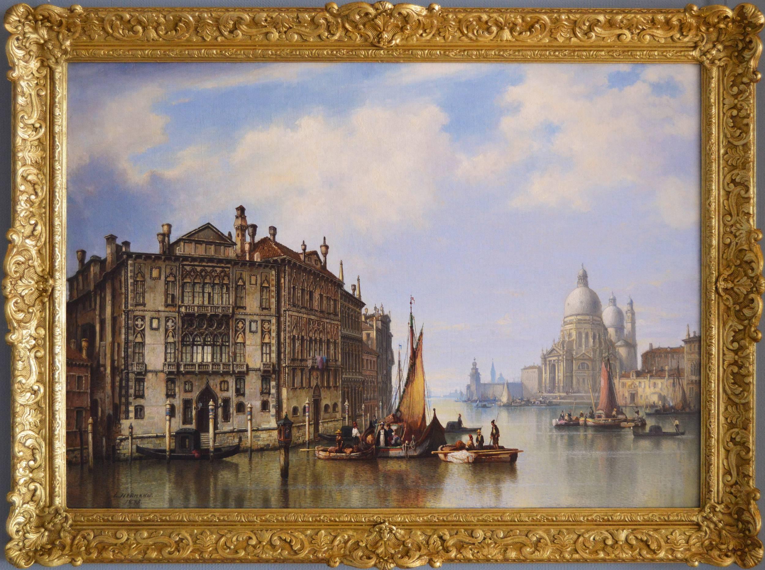 Ludwig Hermann Landscape Painting - Venice
