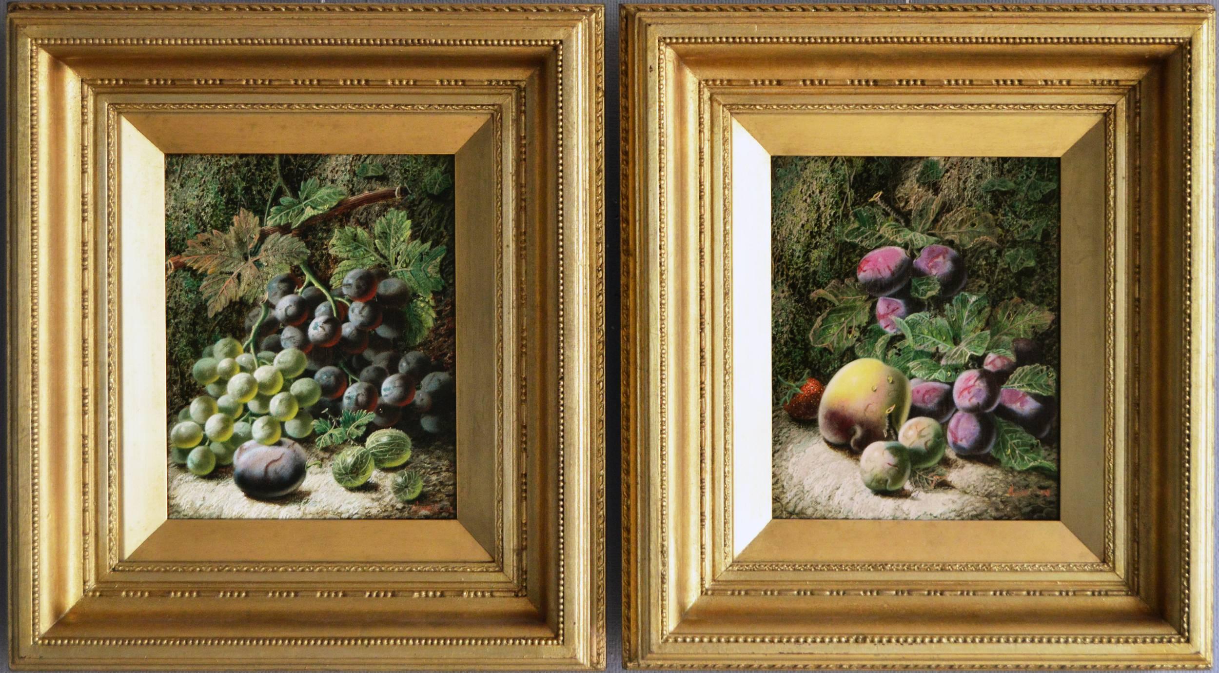 Oliver Clare Still-Life Painting - Still Life of Fruit, pair