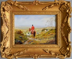 Unknown - Pair Early Victorian English Oil Paintings Coach and Horses ...